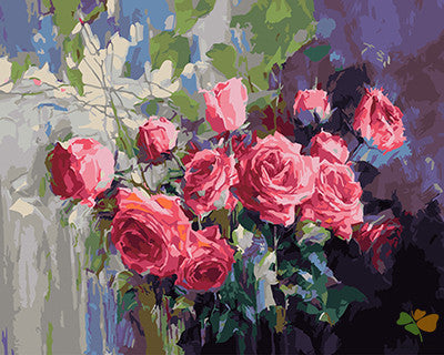 Flower Paint By Numbers Kits UK GX23349