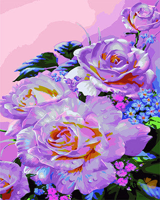 Flower Paint By Numbers Kits UK GX23355