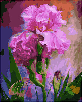 Flower Paint By Numbers Kits UK GX23406