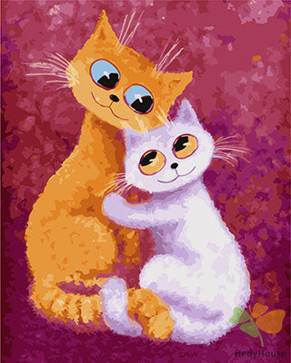 Cat & Dog Paint By Numbers Kits UK GX23408