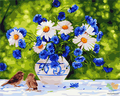 Flower Paint By Numbers Kits UK GX23419