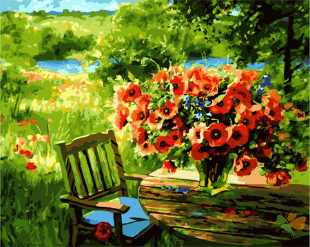 Flower Paint By Numbers Kits UK GX23451