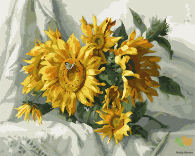 Flower Paint By Numbers Kits UK GX23486