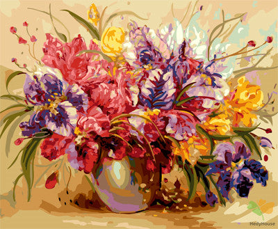 Flower Paint By Numbers Kits UK GX23504