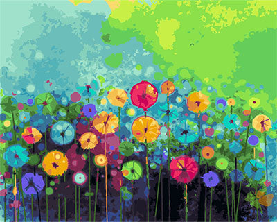Flower Paint By Numbers Kits UK GX23514