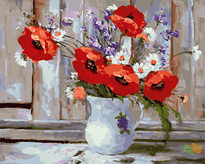 Flower Paint By Numbers Kits UK GX23532