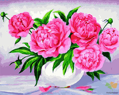 Flower Paint By Numbers Kits UK GX23538