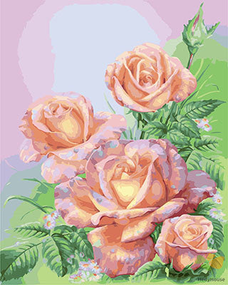 Flower Paint By Numbers Kits UK GX23554