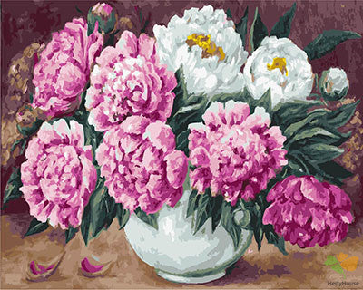 Flower Paint By Numbers Kits UK GX23583