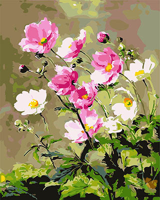 Flower Paint By Numbers Kits UK GX23586