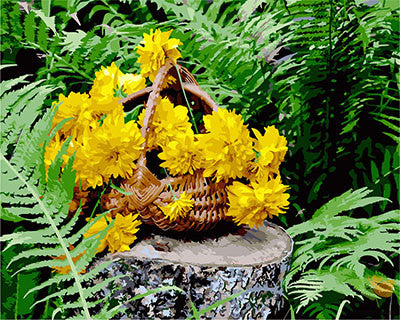 Flower Paint By Numbers Kits UK GX23661