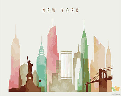 City Paint By Numbers Kits UK GX23689