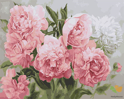 Flower Paint By Numbers Kits UK GX23804