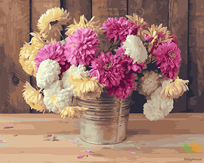 Flower Paint By Numbers Kits UK GX23821