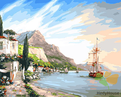 Seascape Paint By Numbers Kits UK GX23863