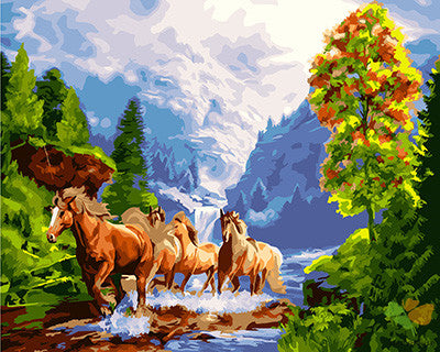 Animal Paint By Numbers Kits UK GX23993