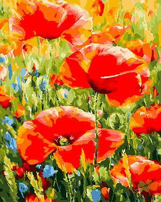 Flower Paint By Numbers Kits UK GX24017