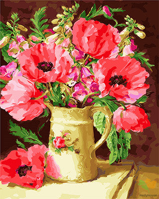 Flower Paint By Numbers Kits UK GX24021