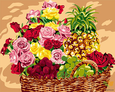 Flower Paint By Numbers Kits UK GX24076