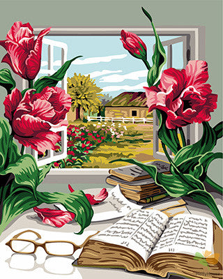 Flower Paint By Numbers Kits UK GX24100