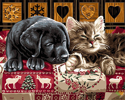 Cat & Dog Paint By Numbers Kits UK GX24111
