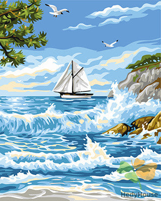 Seascape Paint By Numbers Kits UK GX24116
