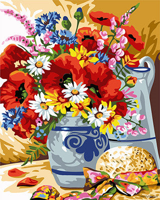 Flower Paint By Numbers Kits UK GX24136