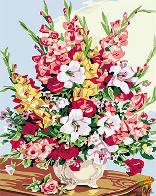 Flower Paint By Numbers Kits UK GX24137