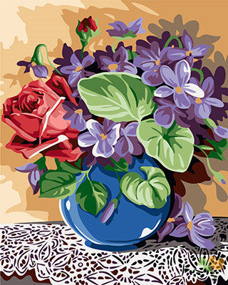Flower Paint By Numbers Kits UK GX24162