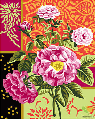 Flower Paint By Numbers Kits UK GX24163