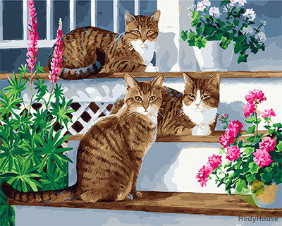 Cat & Dog Paint By Numbers Kits UK GX24188