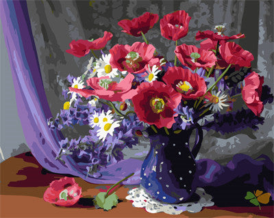 Flower Paint By Numbers Kits UK GX24273