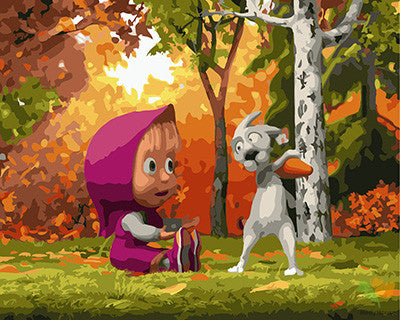 Cartoon Paint By Numbers Kits UK GX24301