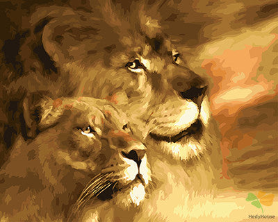 Animal Paint By Numbers Kits UK GX24378