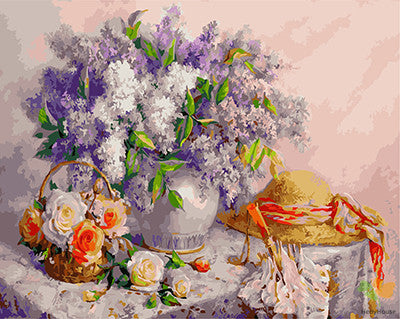 Flower Paint By Numbers Kits UK GX24461