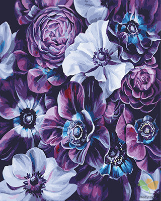 Flower Paint By Numbers Kits UK GX24559