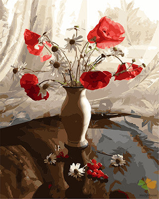 Flower Paint By Numbers Kits UK GX24596