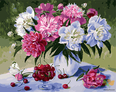 Flower Paint By Numbers Kits UK GX24631