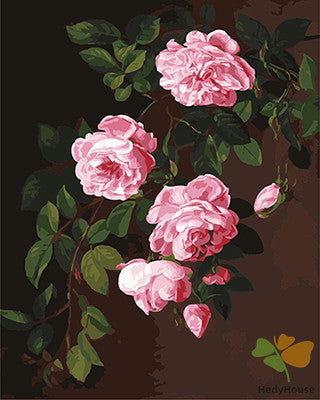 Flower Paint By Numbers Kits UK GX24639