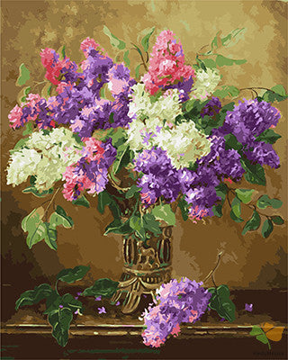 Flower Paint By Numbers Kits UK GX24643