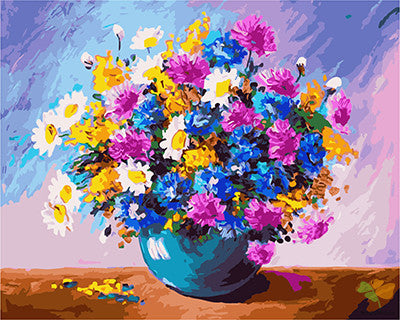 Flower Paint By Numbers Kits UK GX24658