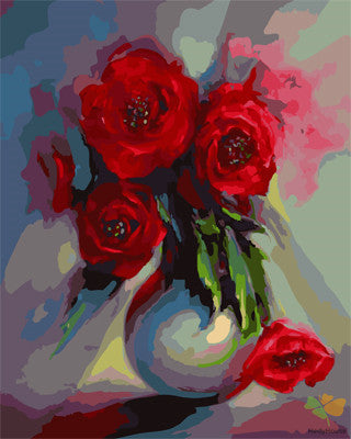 Flower Paint By Numbers Kits UK GX24688