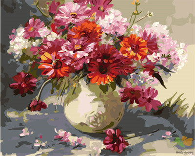 Flower Paint By Numbers Kits UK GX24694