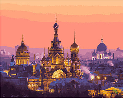 City Paint By Numbers Kits UK GX24708