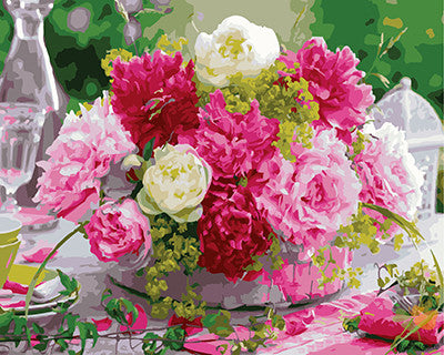 Flower Paint By Numbers Kits UK GX24756