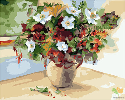 Flower Paint By Numbers Kits UK GX24796