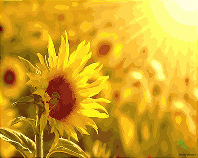 Flower Paint By Numbers Kits UK GX24821