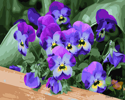 Flower Paint By Numbers Kits UK GX24946