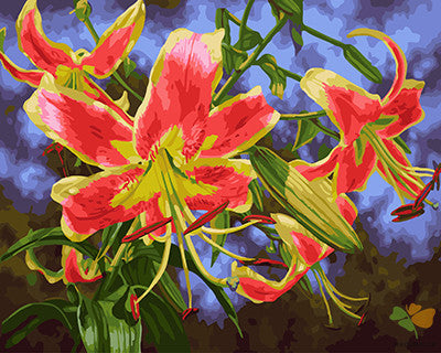 Flower Paint By Numbers Kits UK GX24948