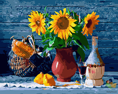 Flower Paint By Numbers Kits UK GX25021